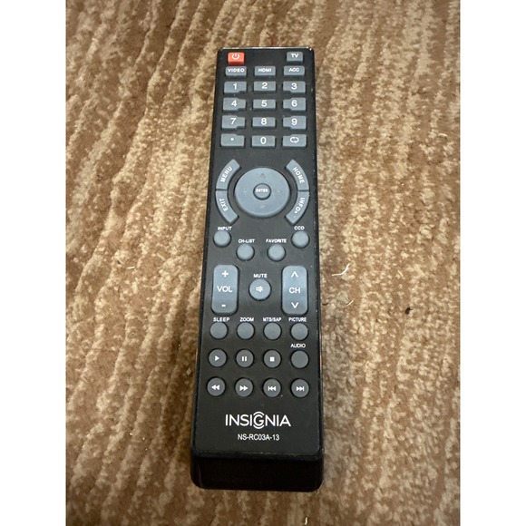 Insignia TV Remote Control NS RC03A‎ 13 Replacement Tested - Picture 1 of 2
